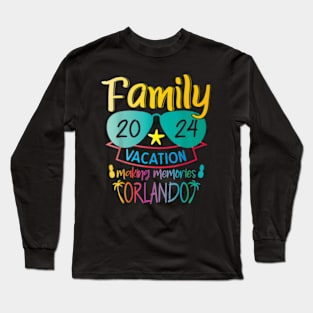 Family Vacation 2024 Orlando Friends Group Vacation Long Sleeve T-Shirt